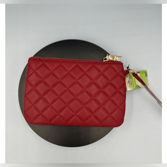 Badgley Mischka Quilted Clutch - Brick Red NWT BM-4032 - Picture 2 of 5